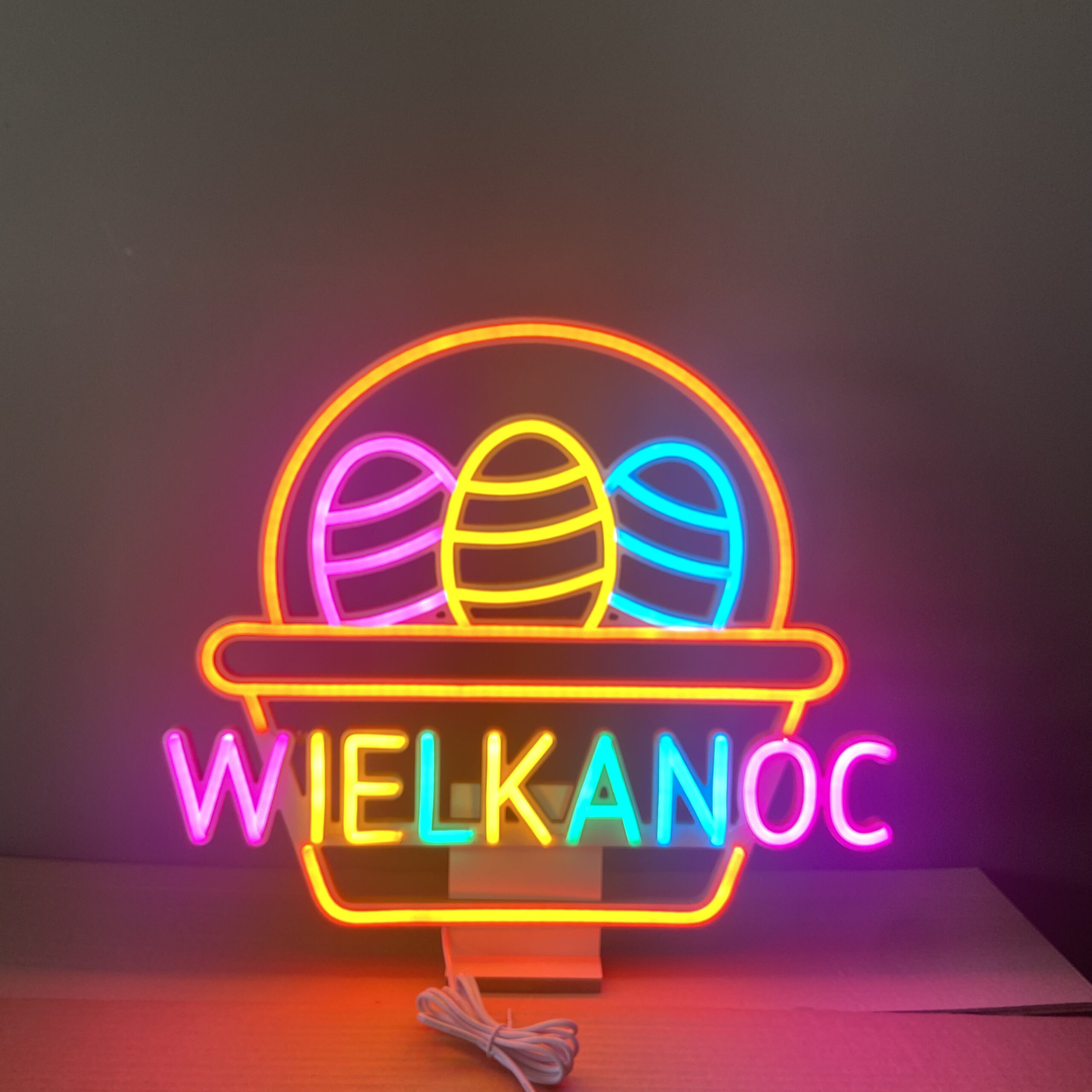 Kosz Wielkanocny Neon Led 12V - obrazek 12