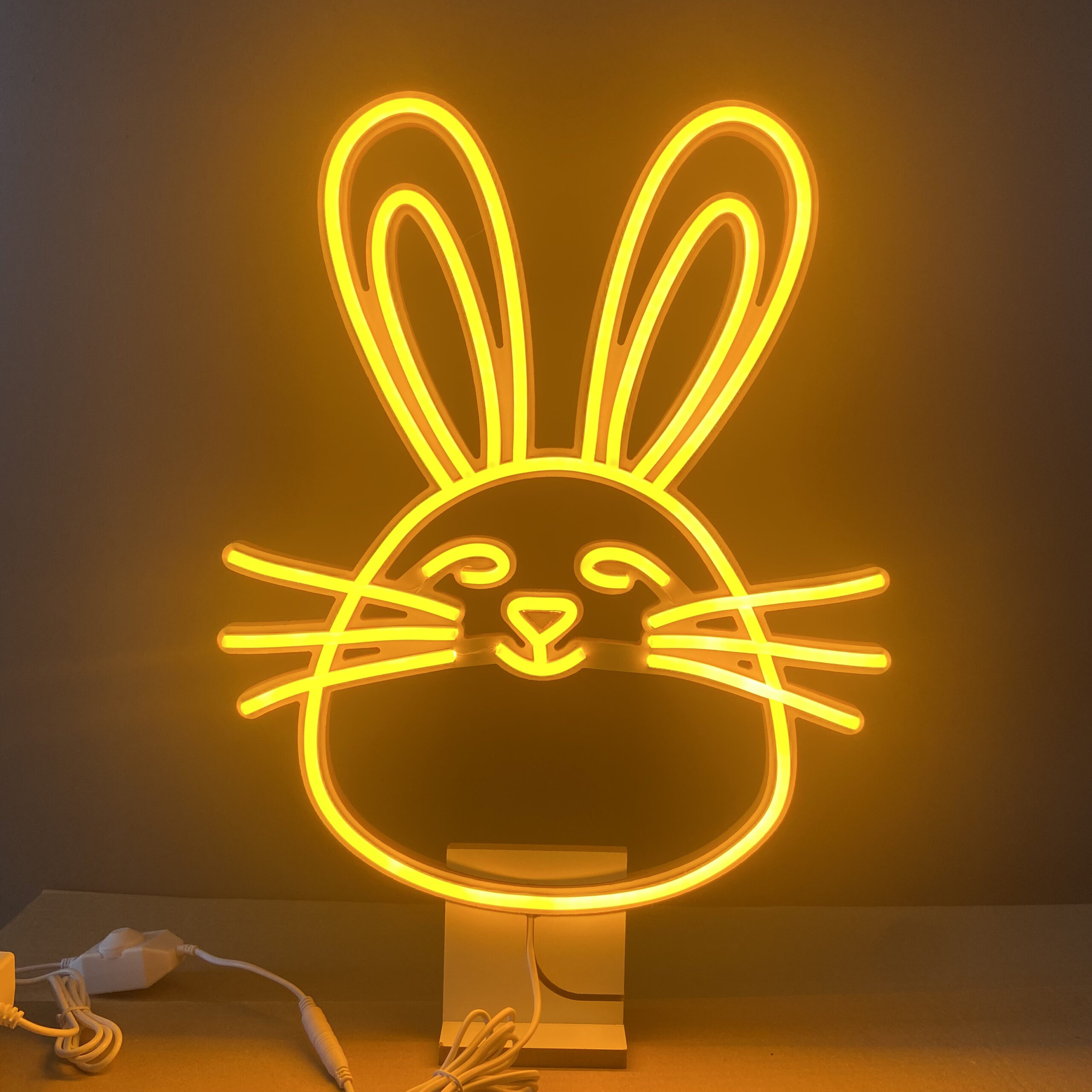 Głowa Szczęśliwego Zająca Wielkanocnego Neon Led 12V - obrazek 12