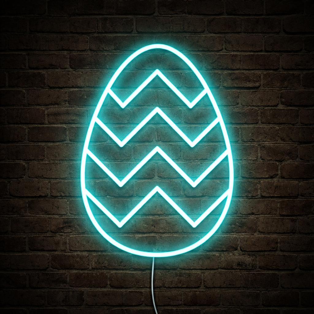 Pisanka Zygzak Wielkanocny Neon Led 12V