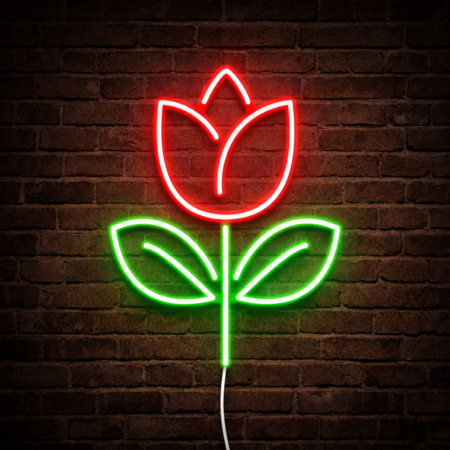 Tulipan Wiosenny Wielkanoc Neon Led 12V