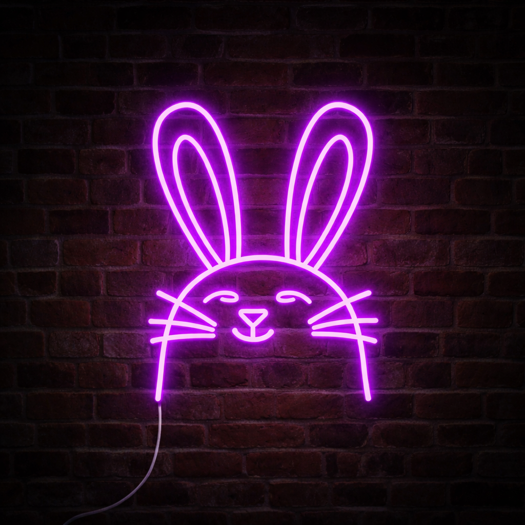 Zając Wesołe Uszka Neon Led 12V