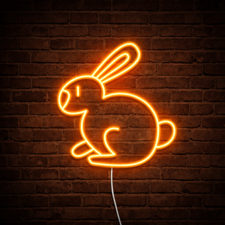 Zajączek Domowy Blask Wielkanocny Neon Led 12V